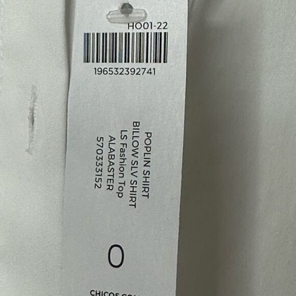 Chico’s SZ 0 long sleeve Top - Picture 5 of 6